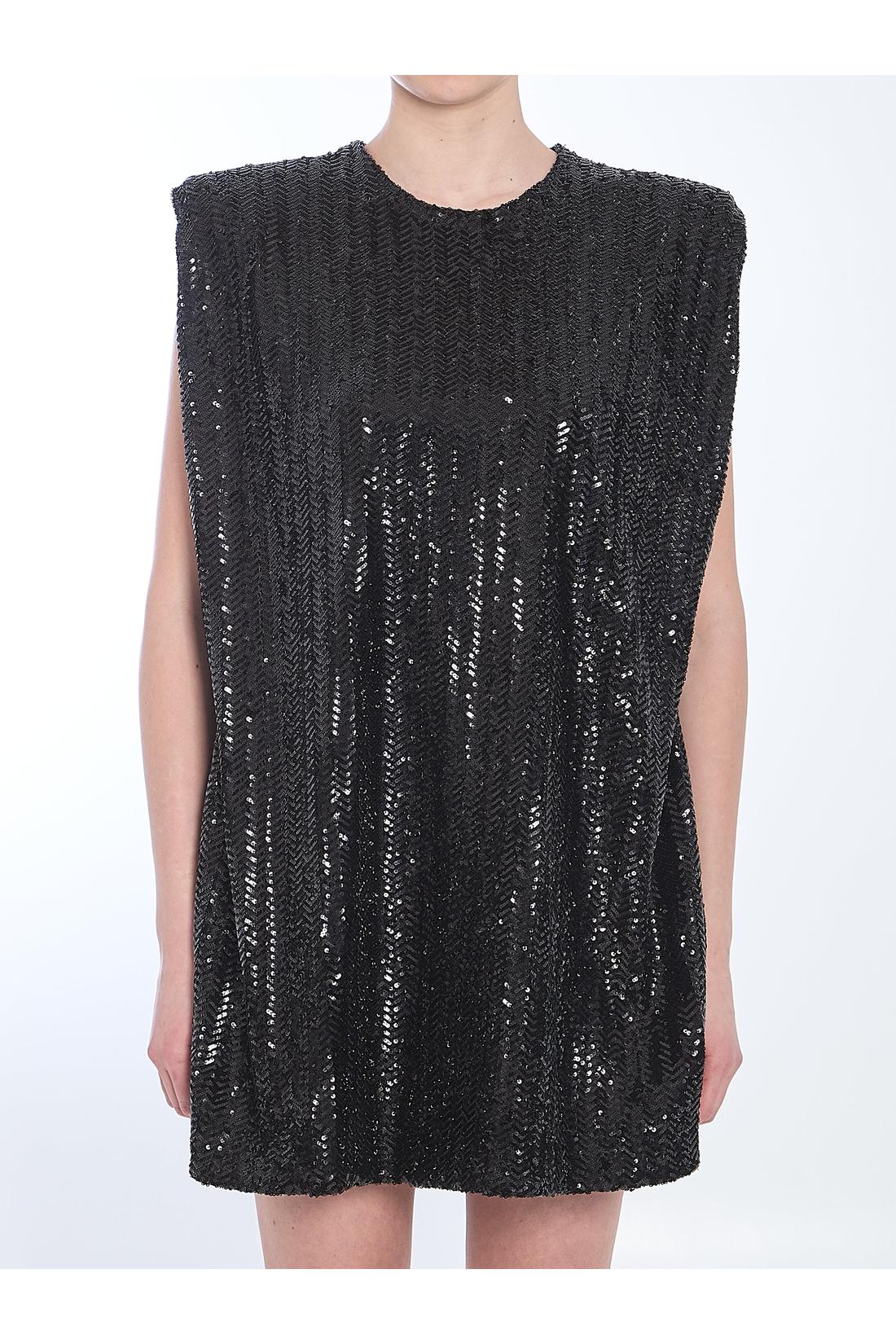 Sequined mini dress