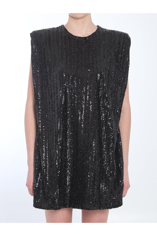Sequined mini dress