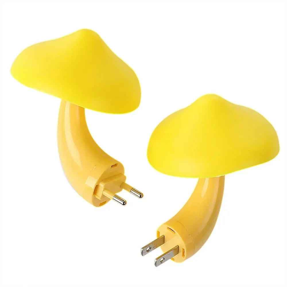 Mini LED Night Lights : Mushroom Shape Automatic Sensor