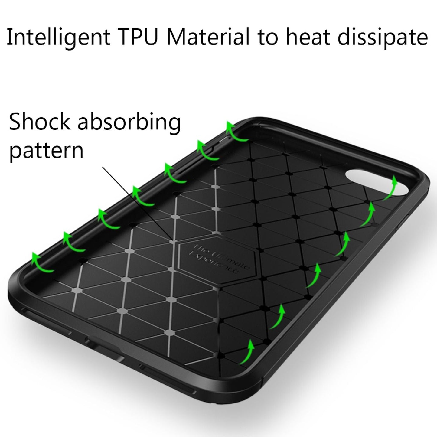 NALIA Handy Hülle für iPhone SE 2022 / SE 2020 / 8 / 7, Carbon Case Silikon Cover Schutz