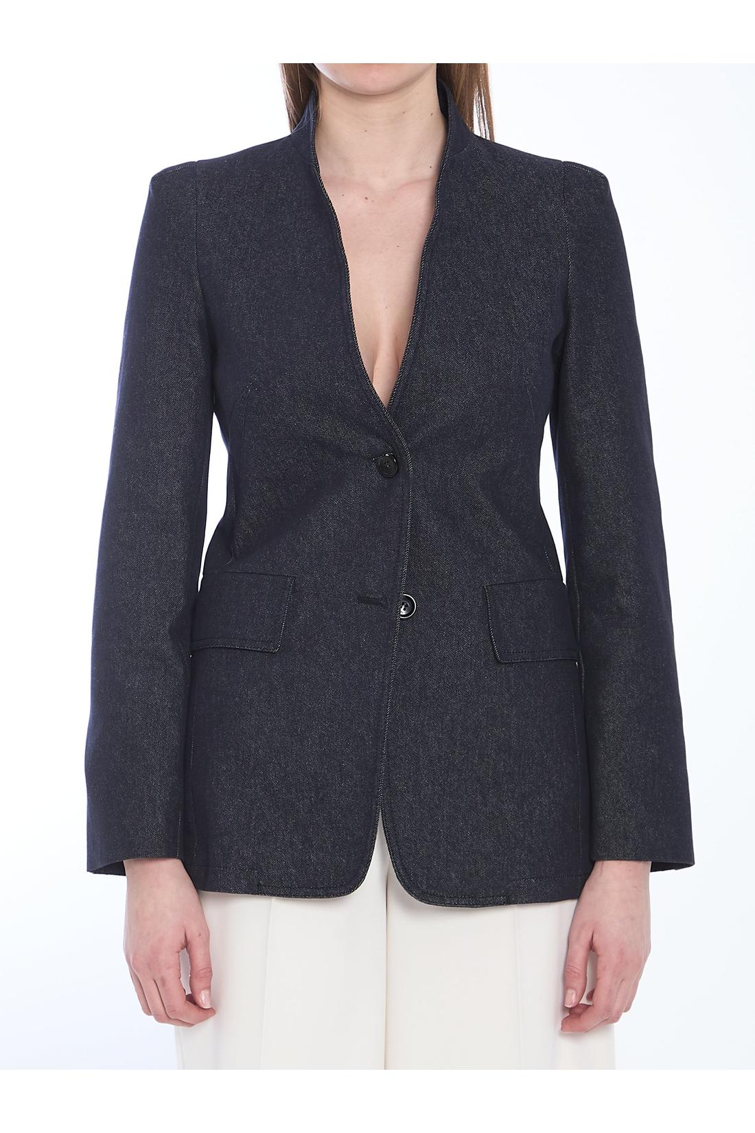 Slim-fit single-breasted blazer