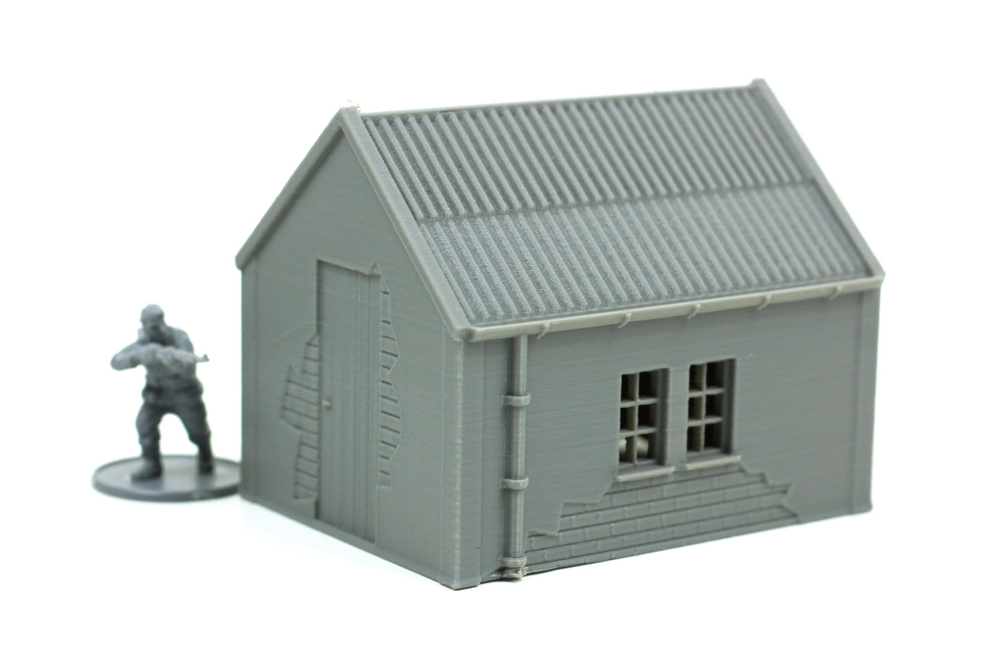 Railroad Workers House - Tabletop Wargaming WW2 Terrain | 15mm 20mm 28mm HO Miniature 3D Printed Model