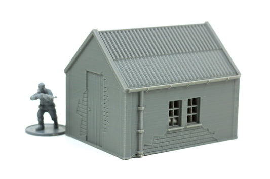 Railroad Workers House - Tabletop Wargaming WW2 Terrain | 15mm 20mm 28mm HO Miniature 3D Printed Model