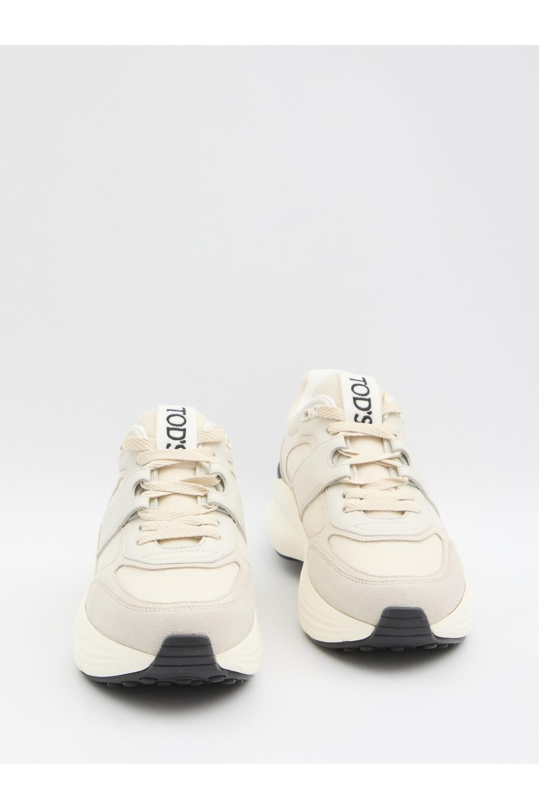 Sneakers with maxi lettering logo