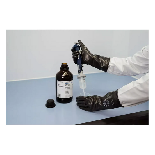 AMPri SolidSafety ChemV Full Stabile Bromo-Butyl Chemical Protection Gloves with Viton Outer Layer