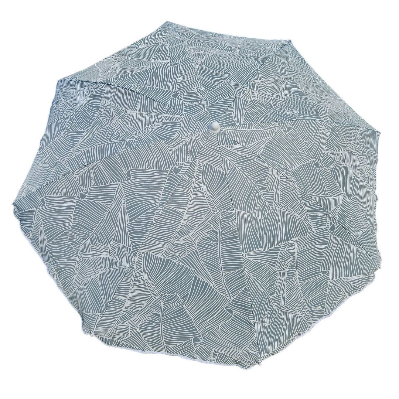 Sonnenschirm Strandschirm Balkonschirm grün creme braun 160 cm UV Schutz 30+