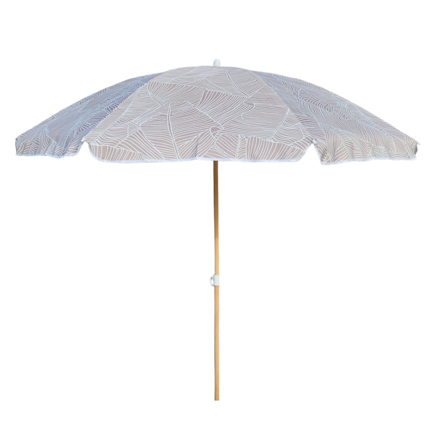 Sonnenschirm Strandschirm Balkonschirm grün creme braun 160 cm UV Schutz 30+
