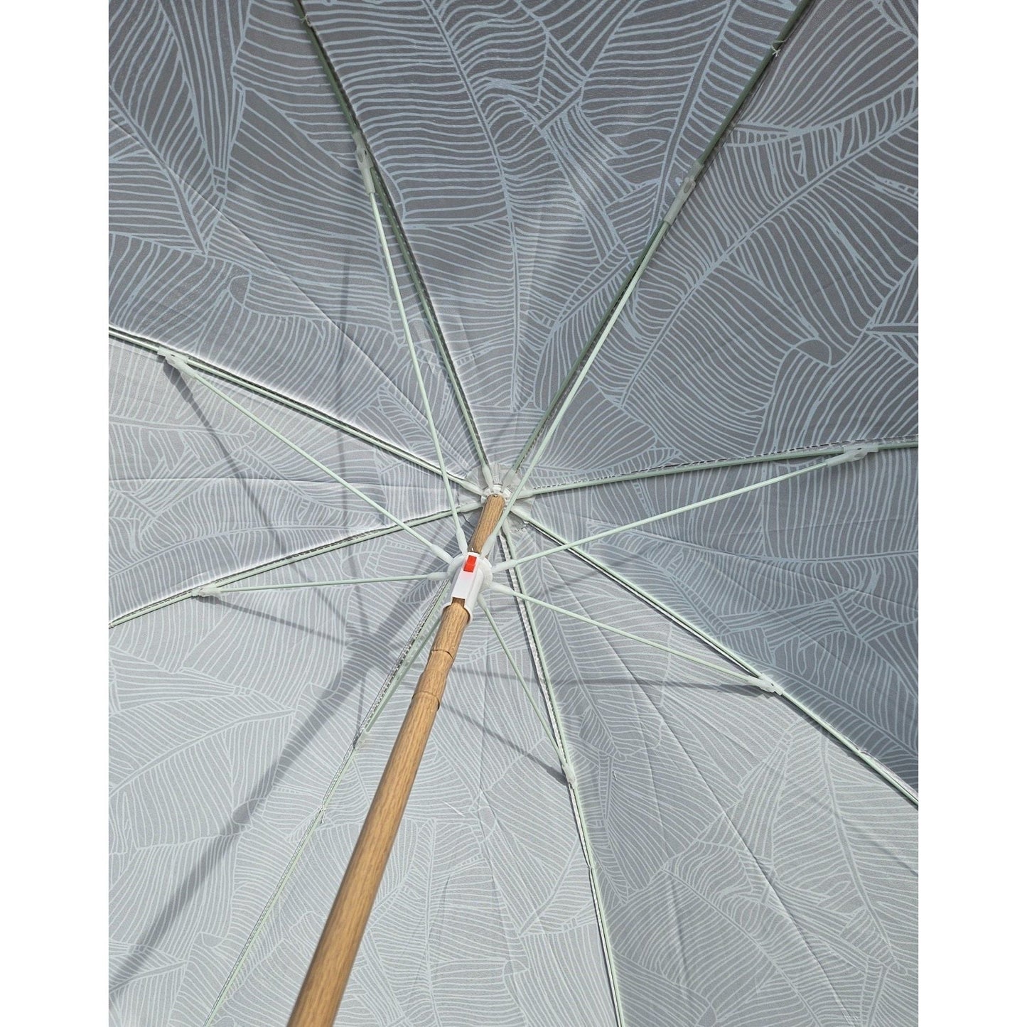 Sonnenschirm Strandschirm Balkonschirm grün creme braun 160 cm UV Schutz 30+