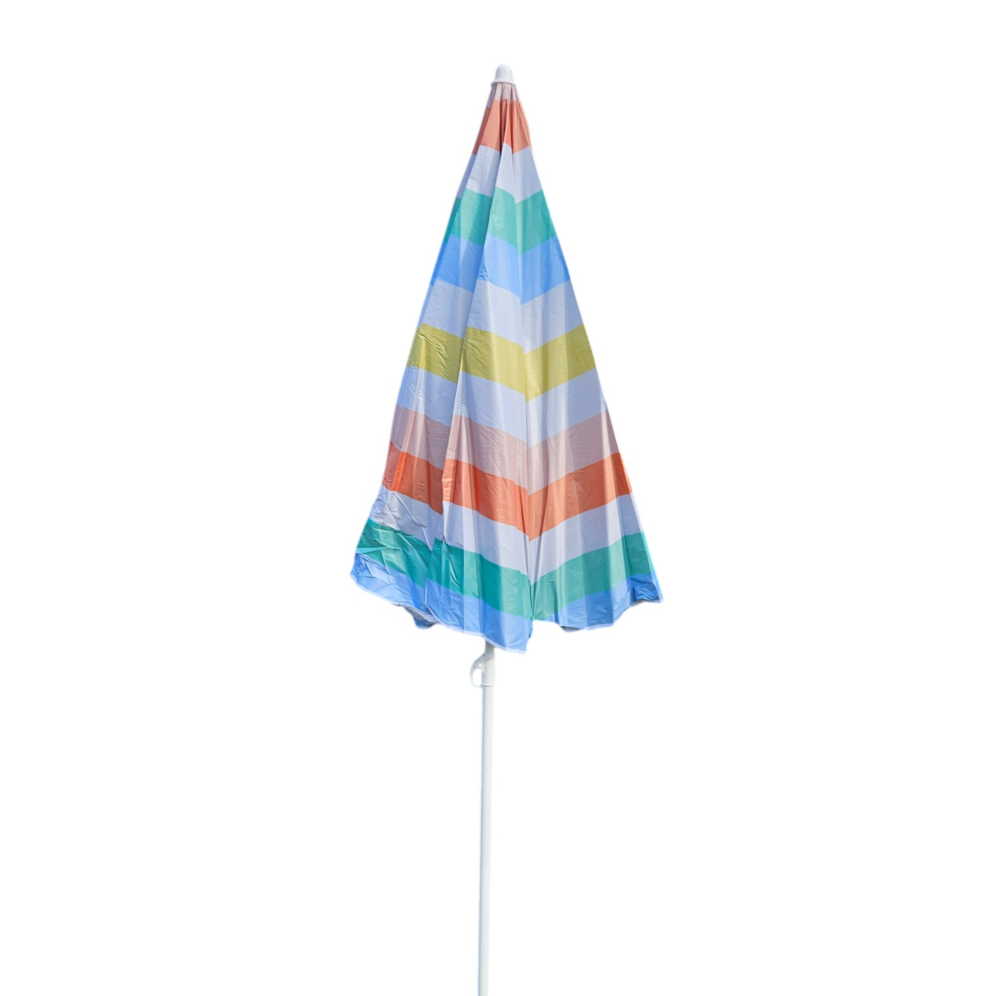 Sonnenschirm Strandschirm Balkonschirm UV Schutz 30+ gestreift 155 cm bunt