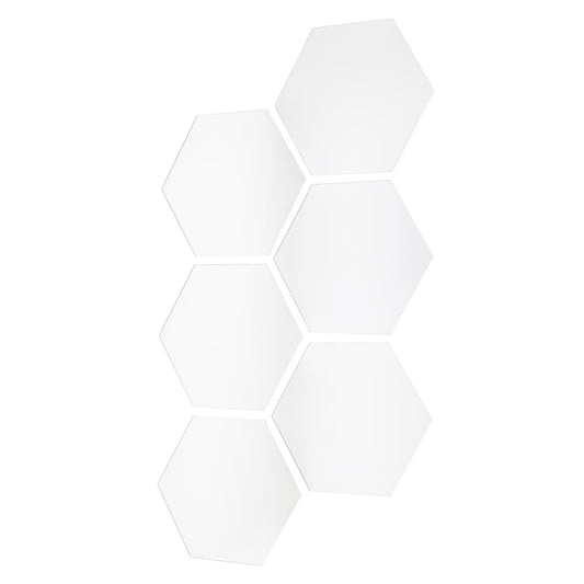 Spiegel Wandspiegel Sechseckig 6er Set Spiegelfliesen SELBSTKLEBEND 18x21 cm