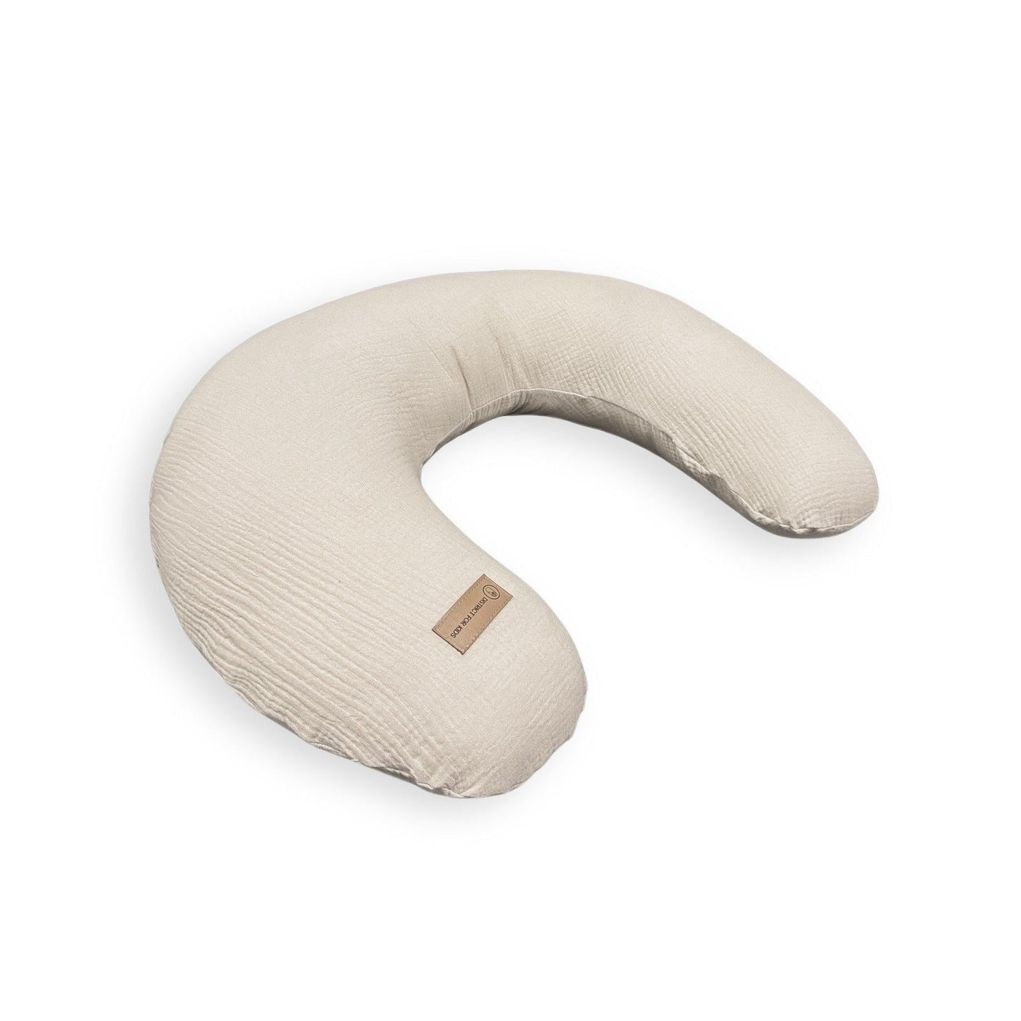 Stillkissen U-Form Musselin mit abnehmbaren Bezug – ergonomisches Mondstillkissen