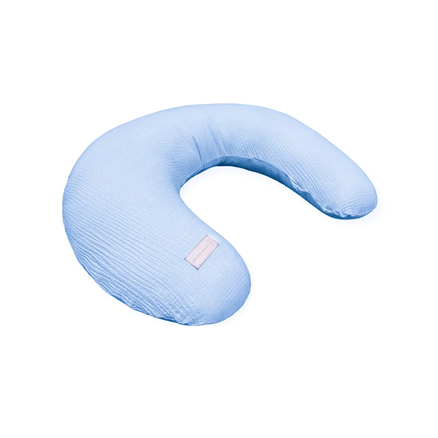 Stillkissen U-Form Musselin mit abnehmbaren Bezug – ergonomisches Mondstillkissen