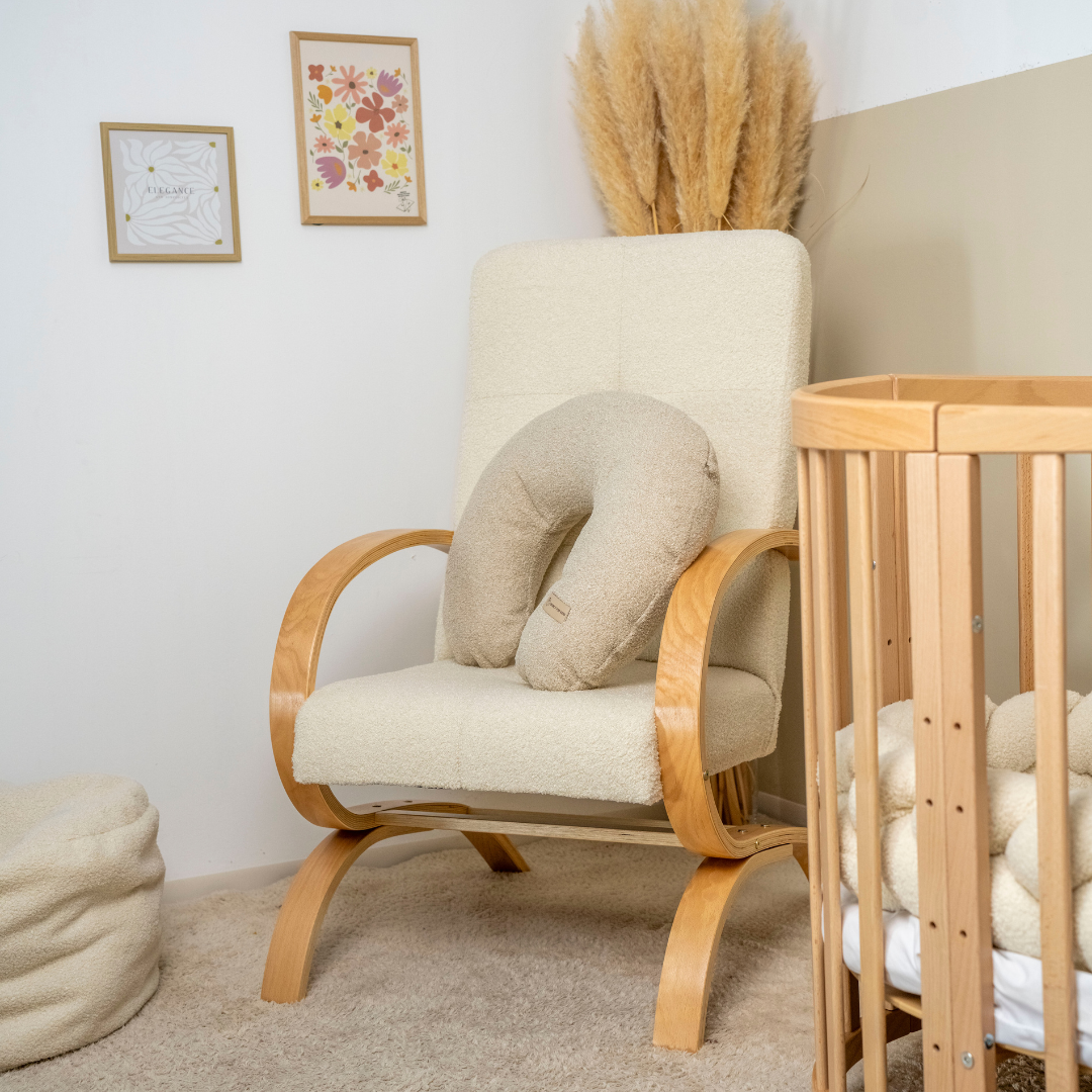 Stillsessel aus Teddystoff Bouclé – Ergonomisch, gemütlich & modern