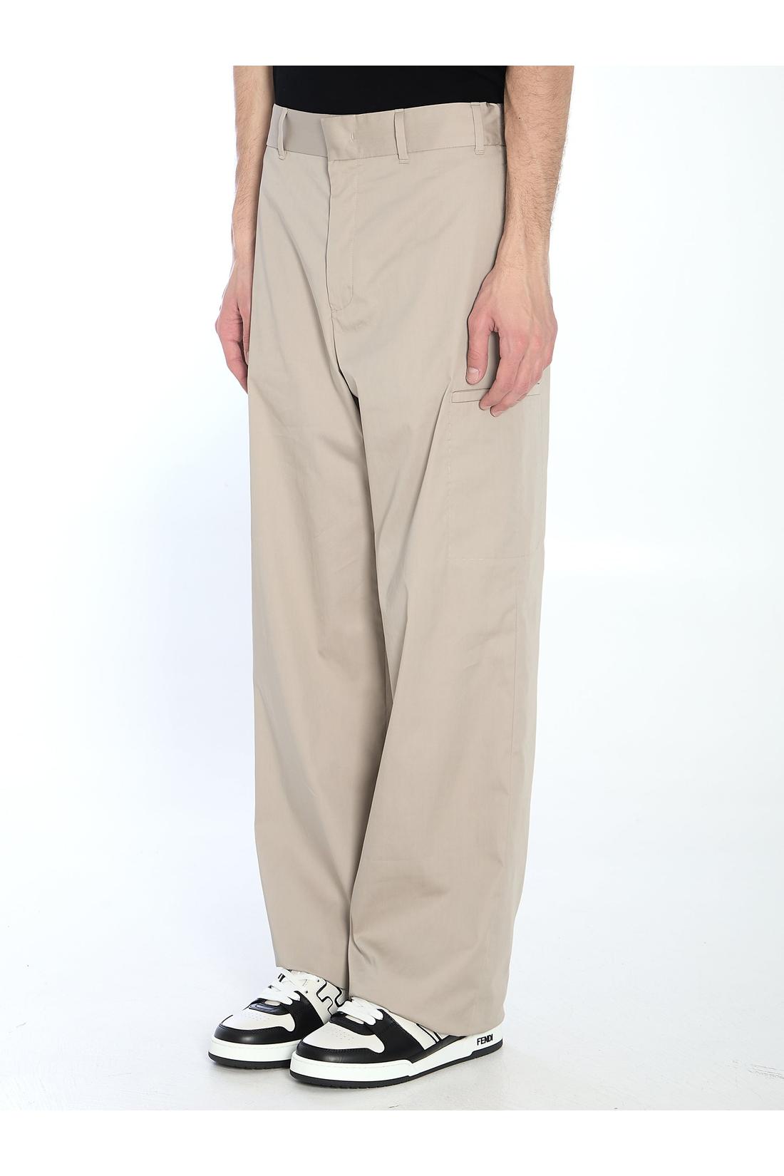Straight cargo trousers
