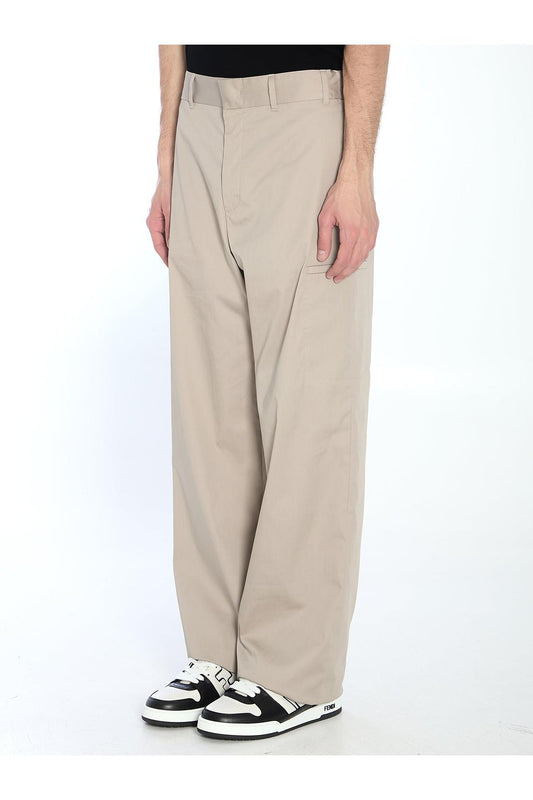 Straight cargo trousers