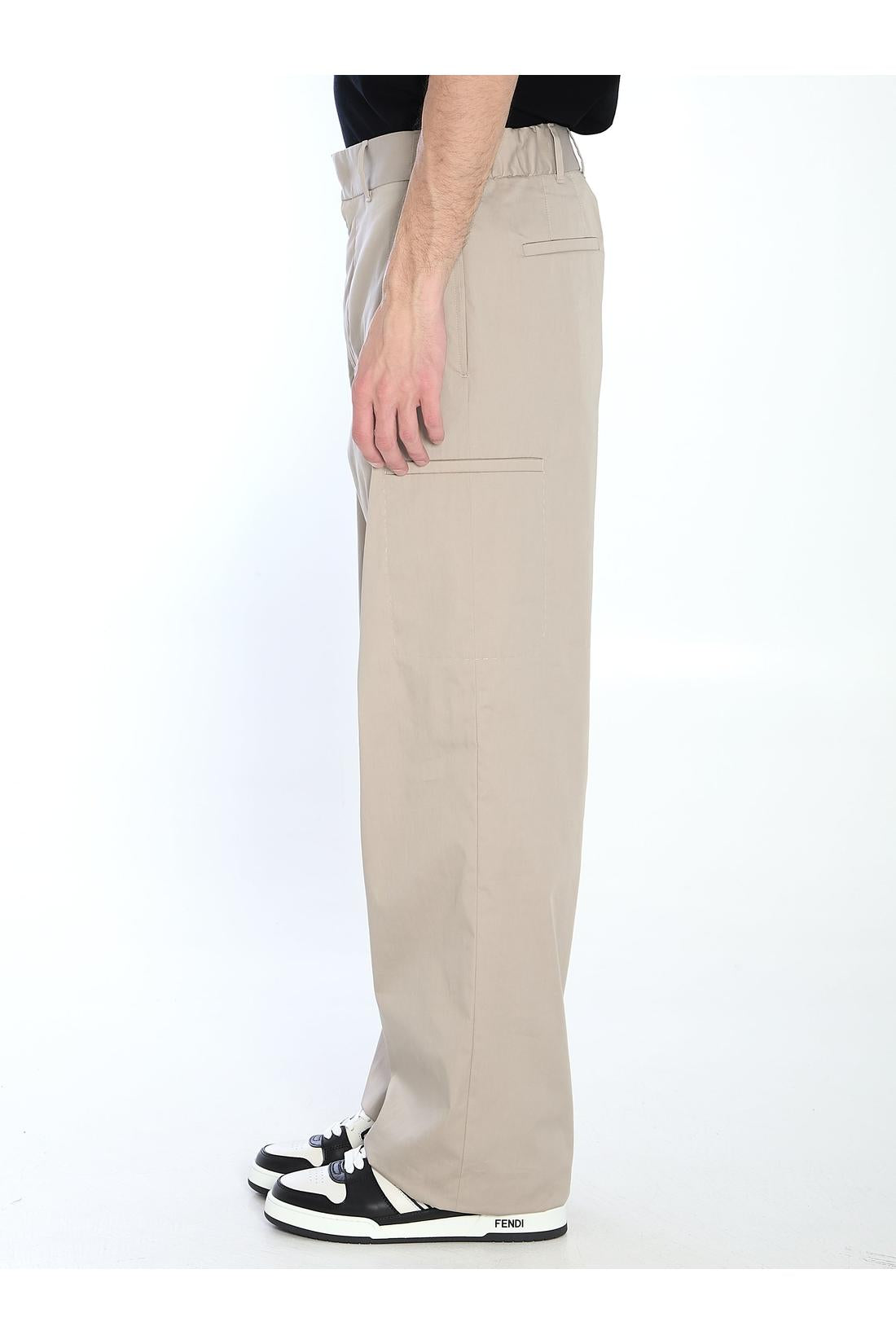 Straight cargo trousers