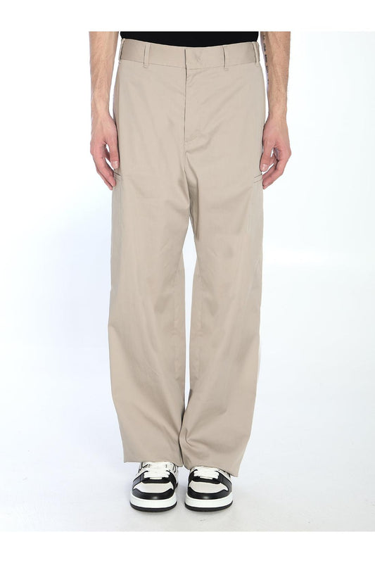 Straight cargo trousers