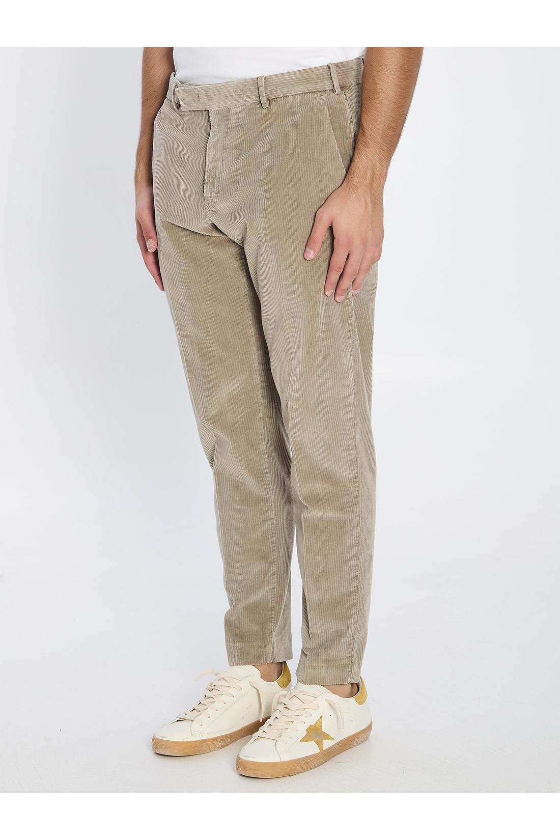 Straight-leg corduroy trousers