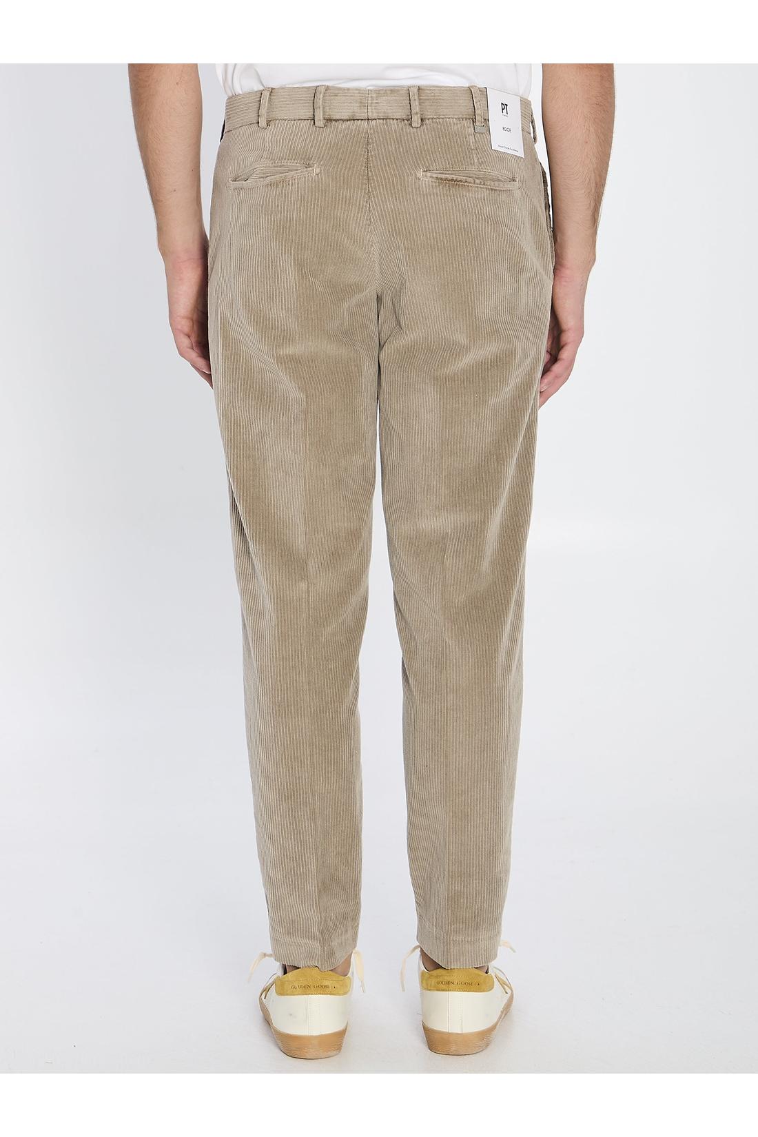 Straight-leg corduroy trousers