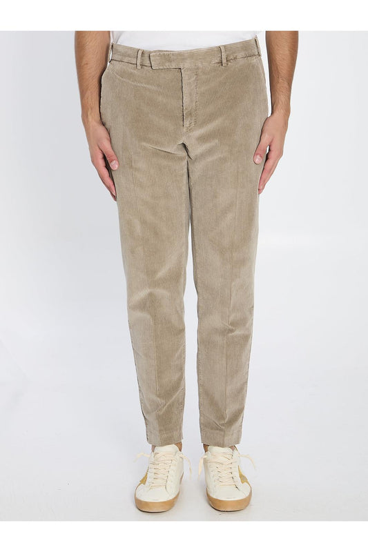 Straight-leg corduroy trousers