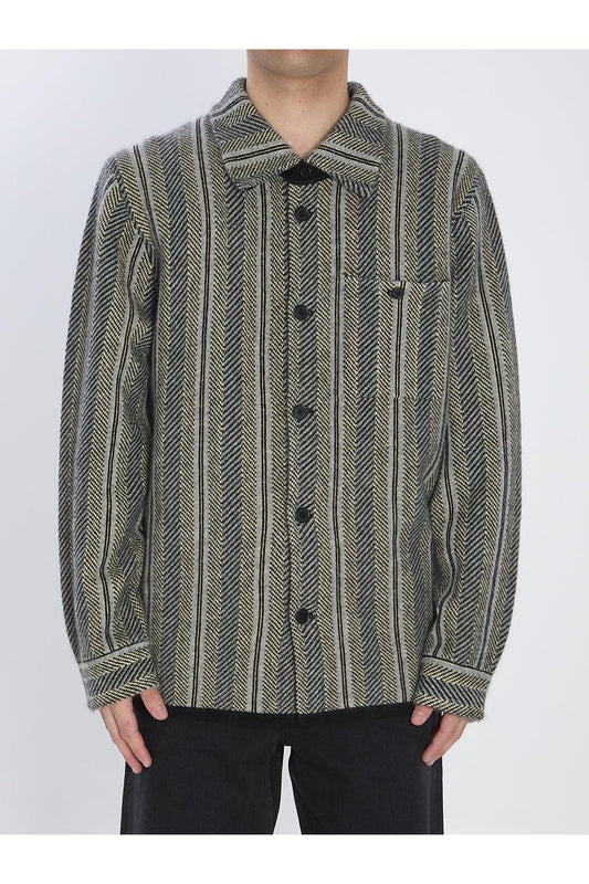 Stripe work shirt