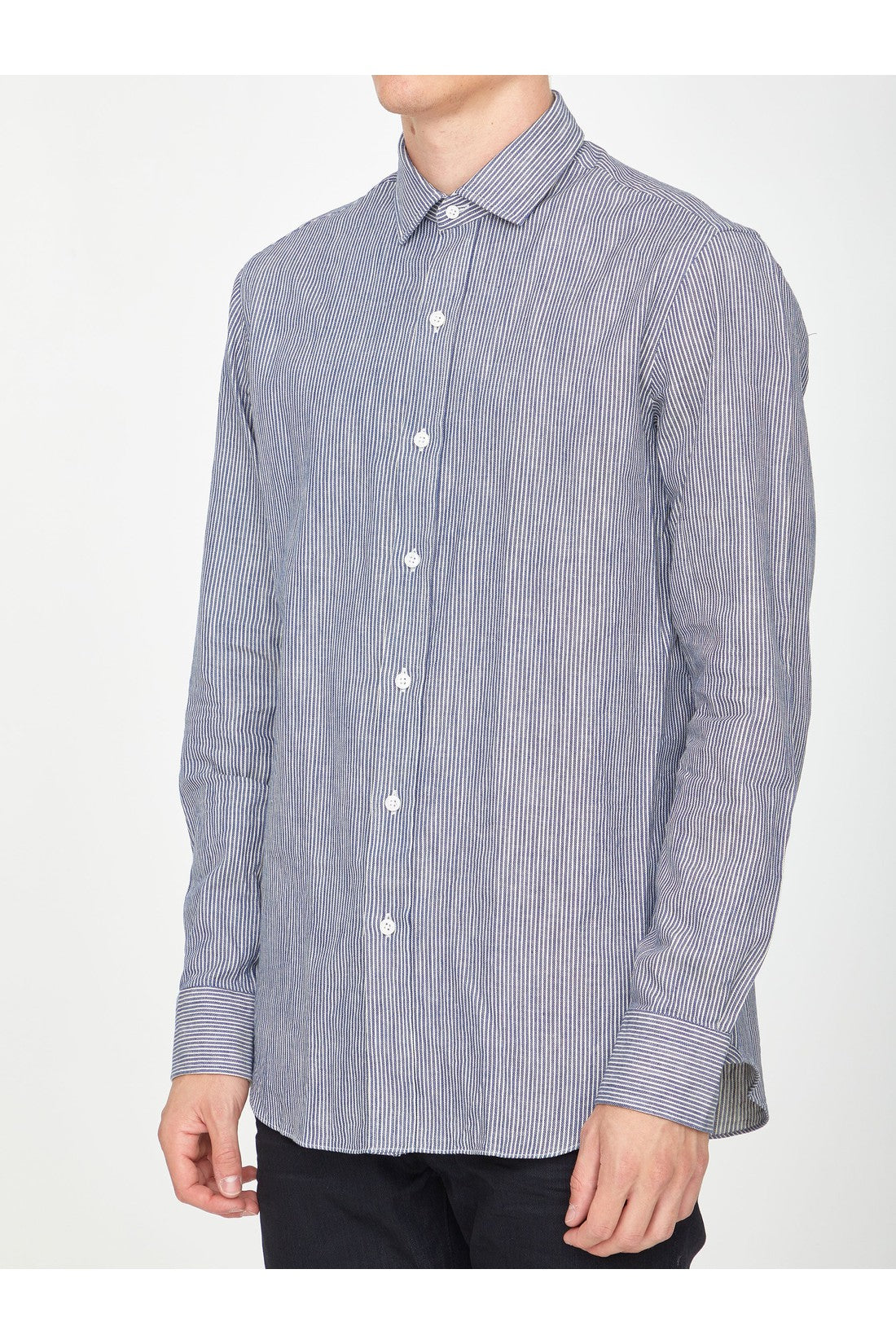 Striped cotton shirt