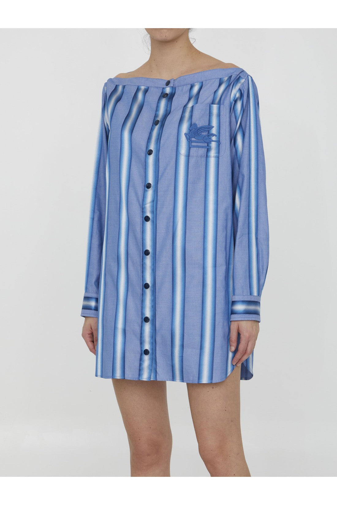 Striped shirt dress