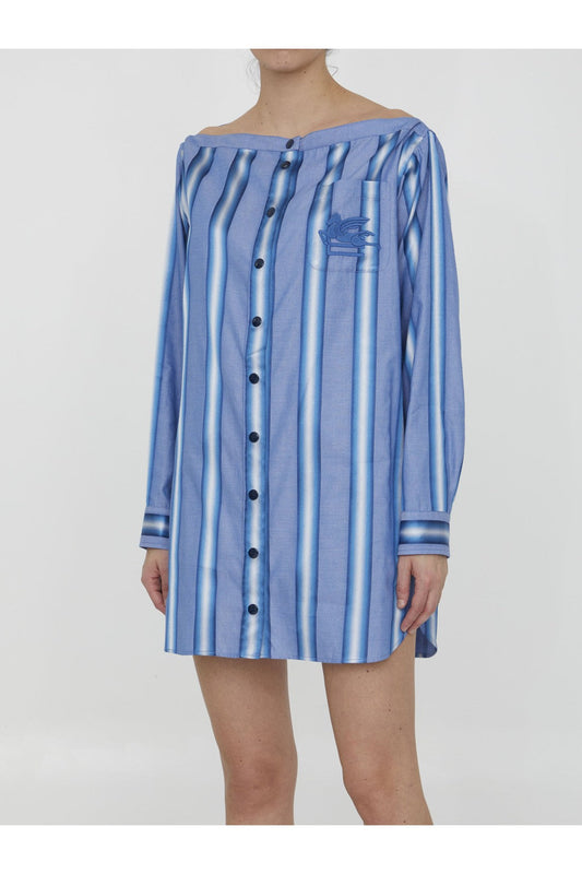 Striped shirt dress