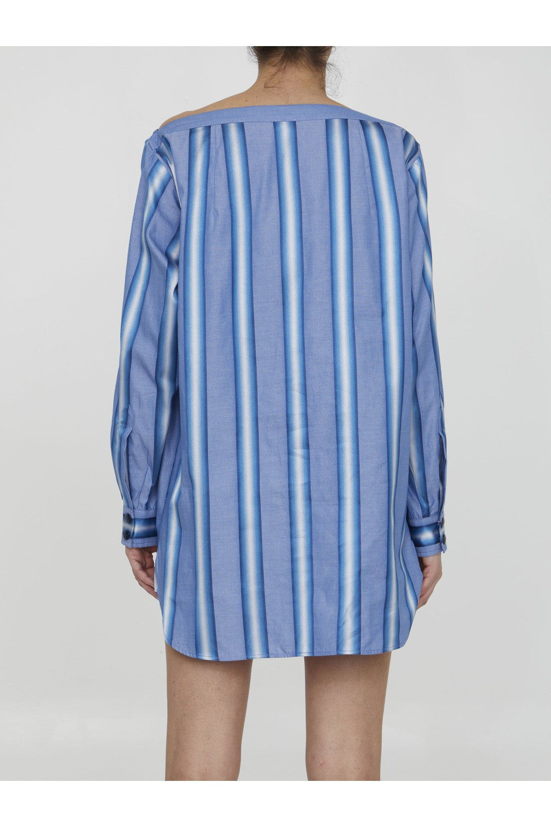 Striped shirt dress