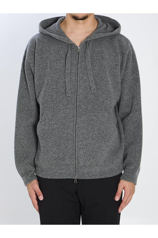 Super-fine wool hoodie