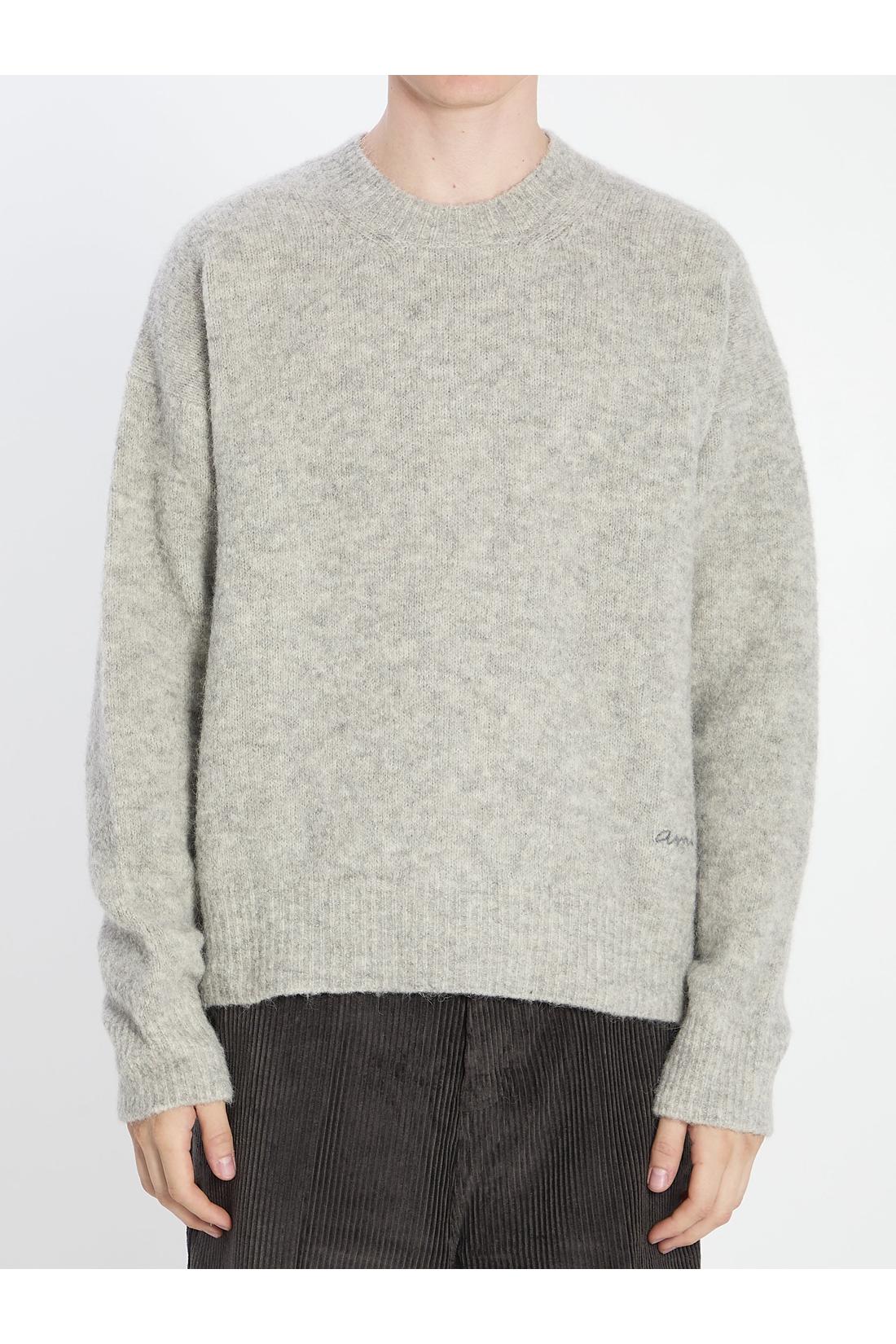 Sweater in alpaca and wool