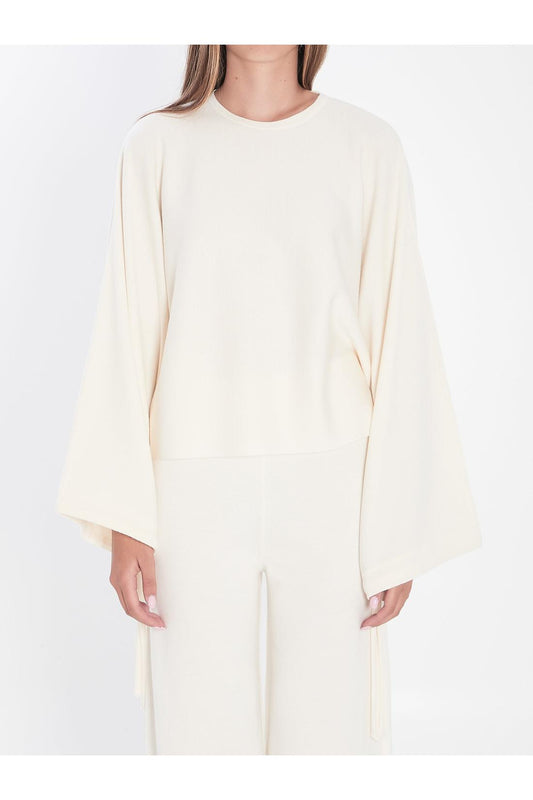 Sweater in fine wool yarn