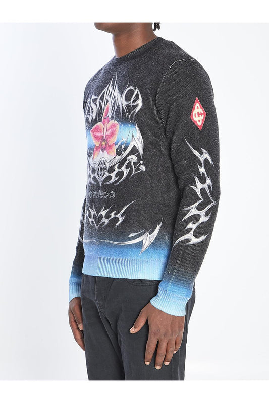 Sweater with Blades print