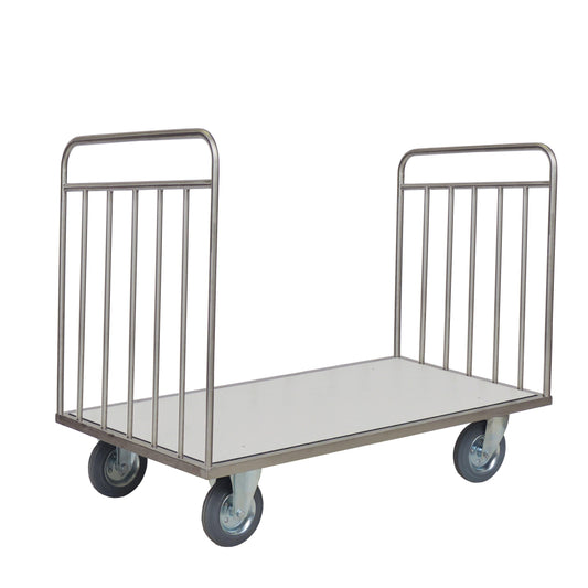 Novocal Transportwagen ohne Rückwand Rahmen: Edelstahl Sämtliche Rohrverbindungen sind rundum vers | Packung (1 Stück)