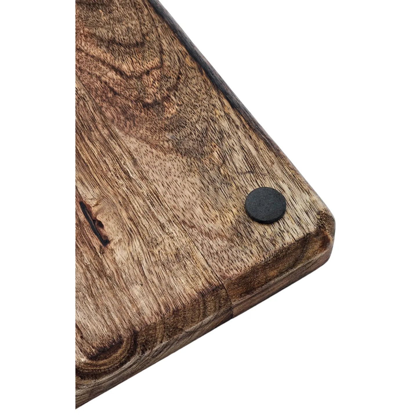 Tablett Mangoholz Holztablett Mango Holz Teller Deko braun dunkelbraun 24x24 cm