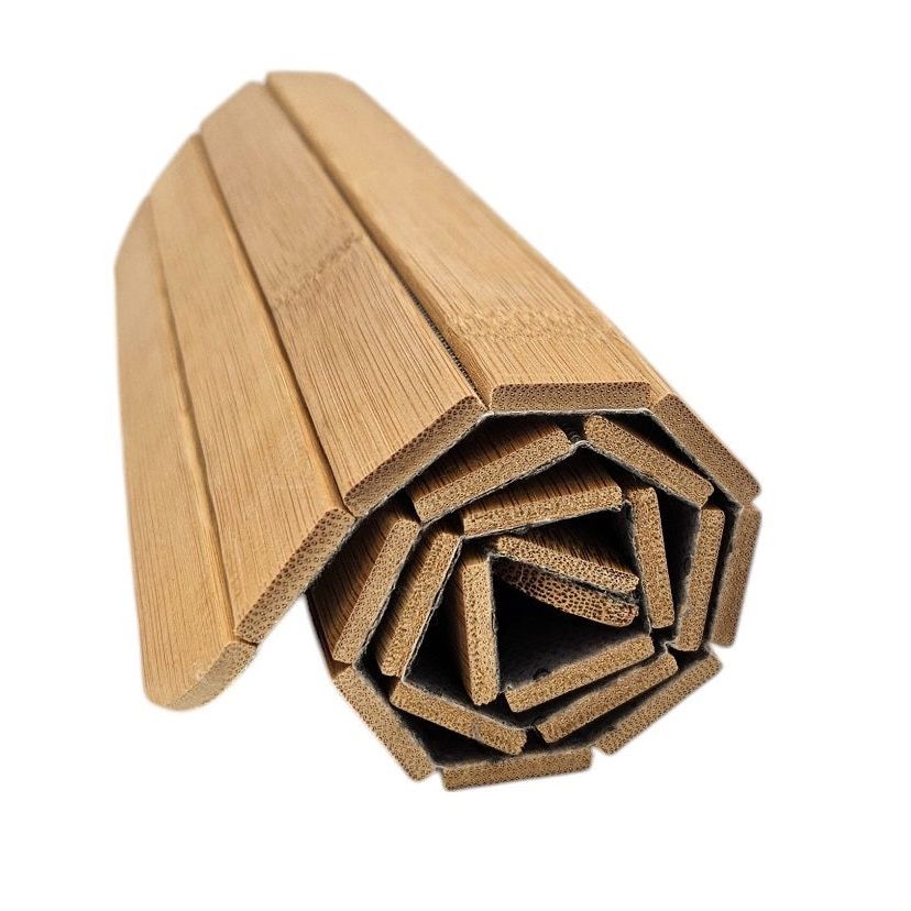 Sofatablett flexibel Bambustablett Bambus Natur anthrazit Armlehnen Schoner