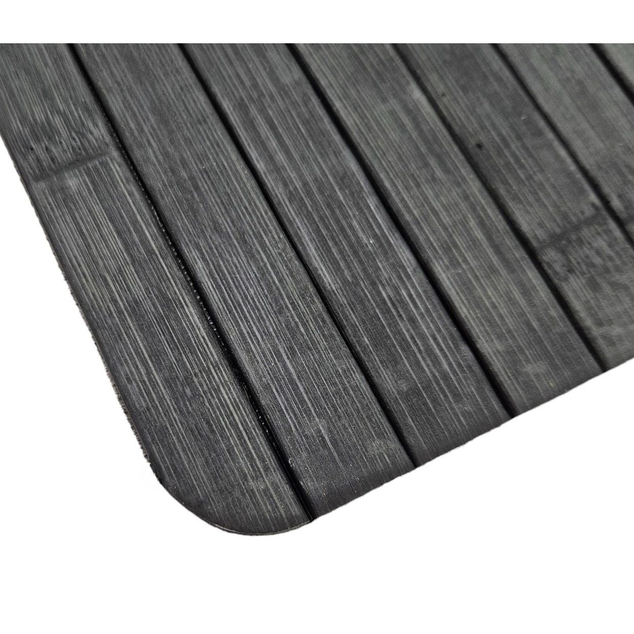 Sofatablett flexibel Bambustablett Bambus Natur anthrazit Armlehnen Schoner