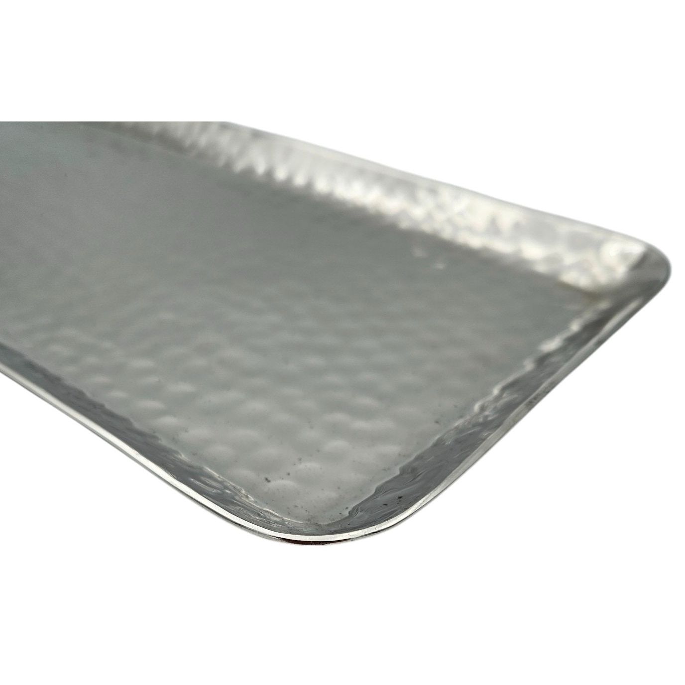 Dekotablett Dekoschale Metall silber Deko Tischdeko Schale Tablett 45 cm B-WARE