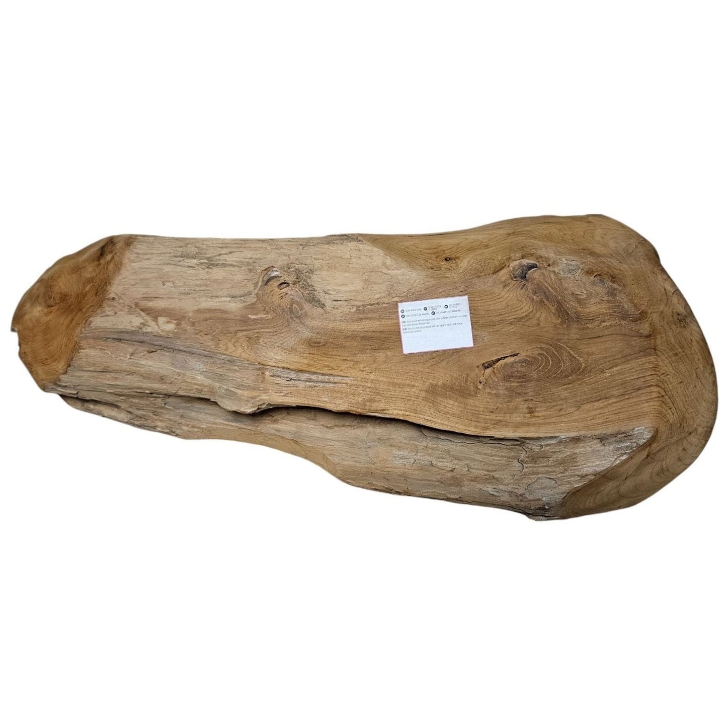 Dekoschale Naturschale Teak Holz lang 60 cm Schale braun massiv stabil Obstschale XL