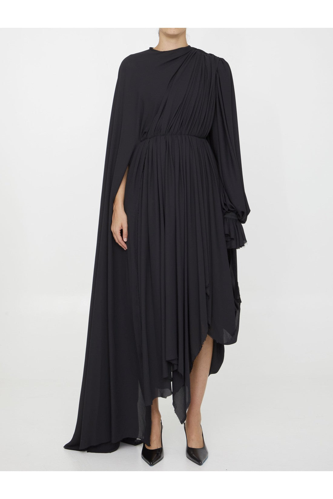 Technical crèpe dress