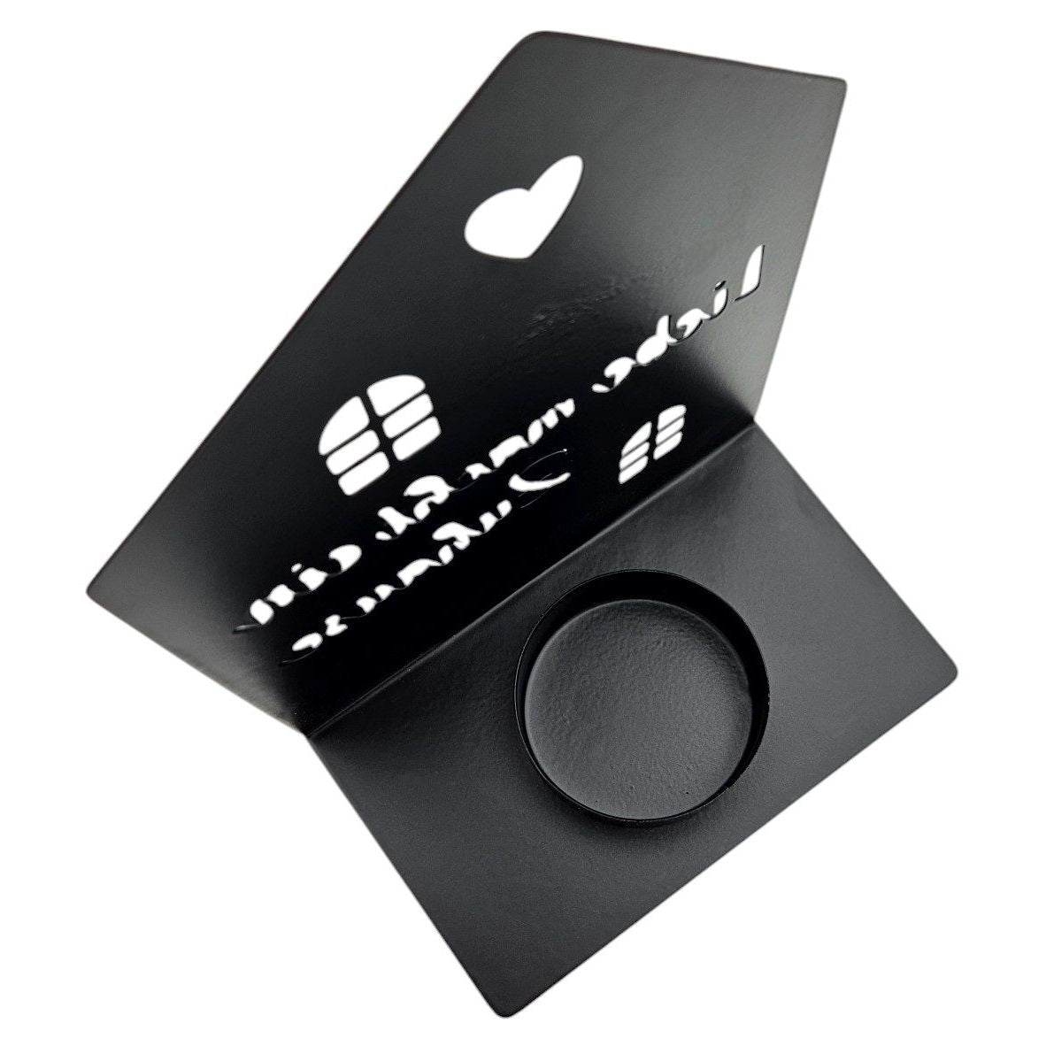 Teelichthalter Haus schwarz 2er Set Kerzenhalter Metall Zuhause Sprüche