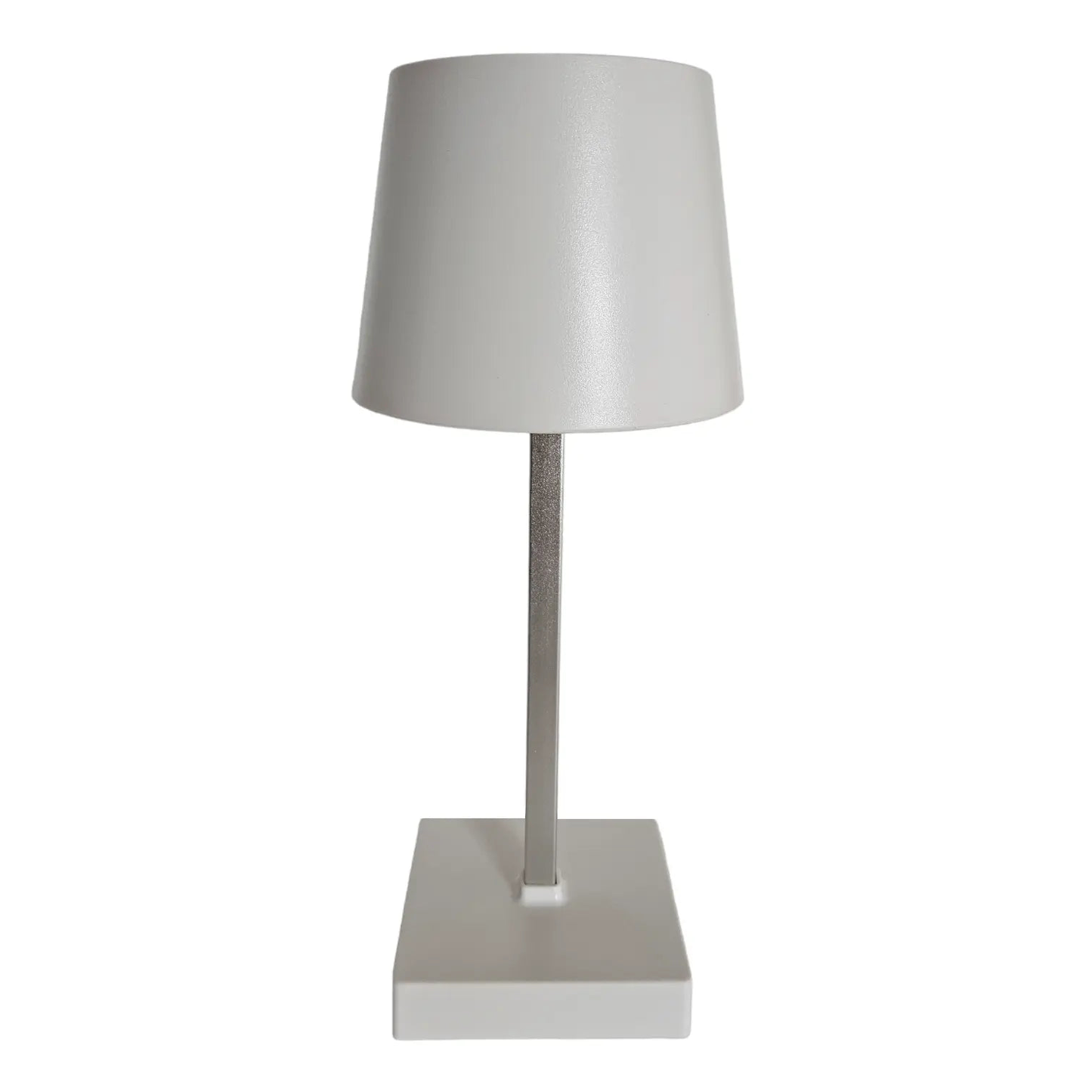 Tischleuchte Touch dimmbar LED Lampe Leuchte weiß silber kabellos Höhe 26 cm