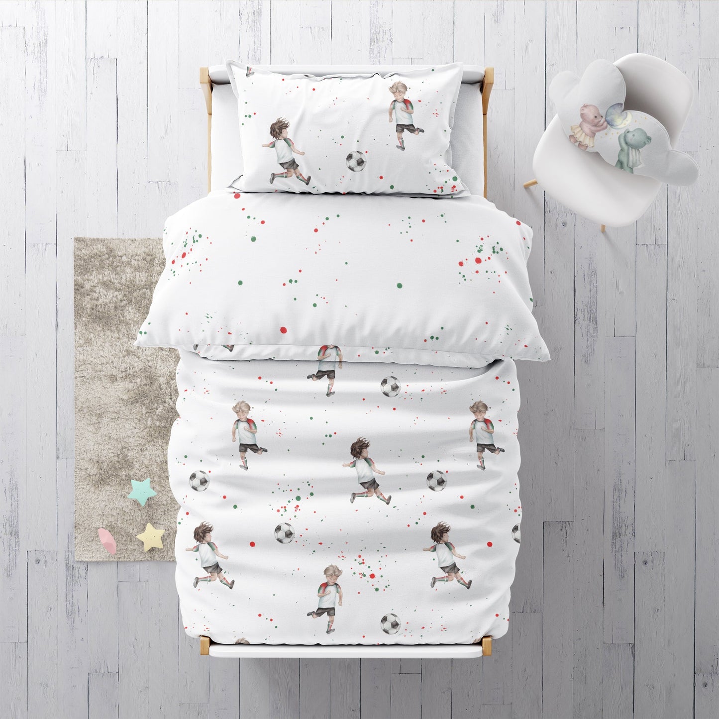 "Football Italy" Premium Children's Bedding 