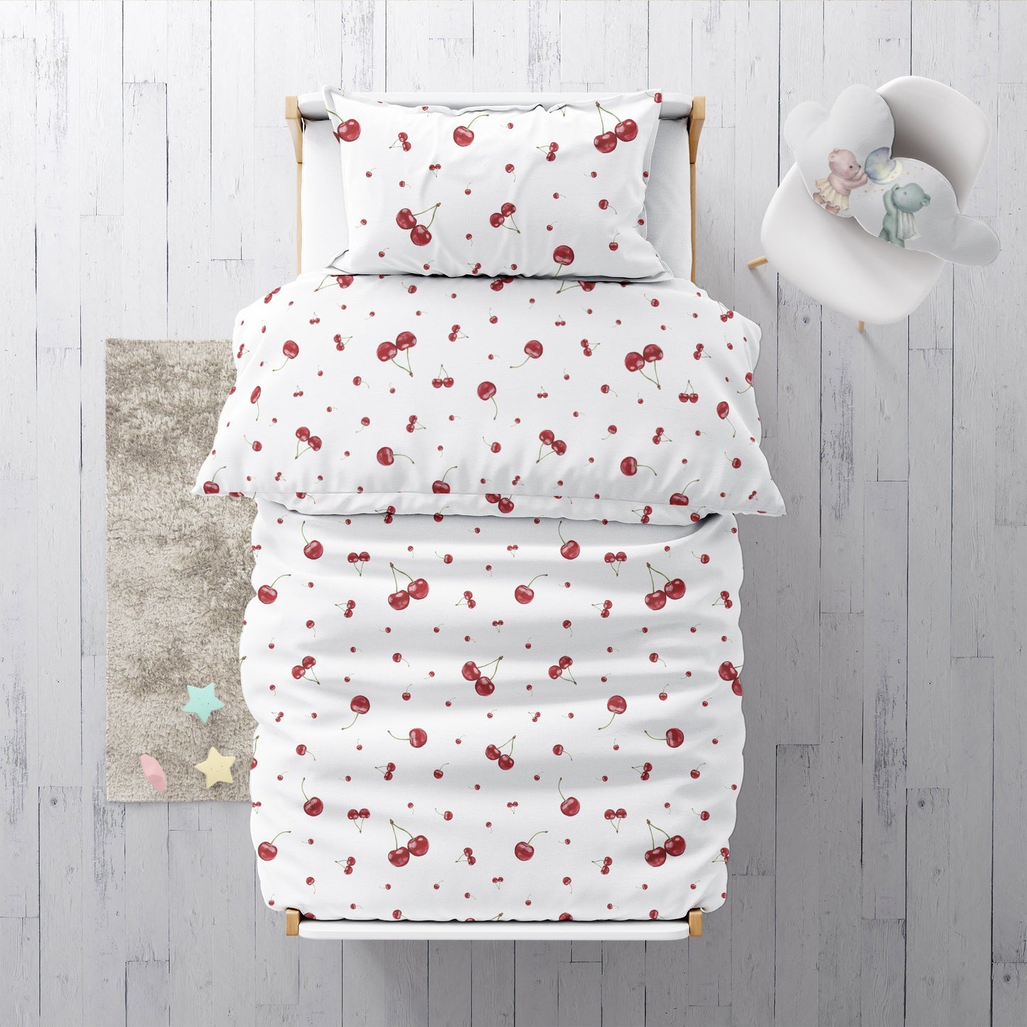 "Cherries" Premium Children's Bedding