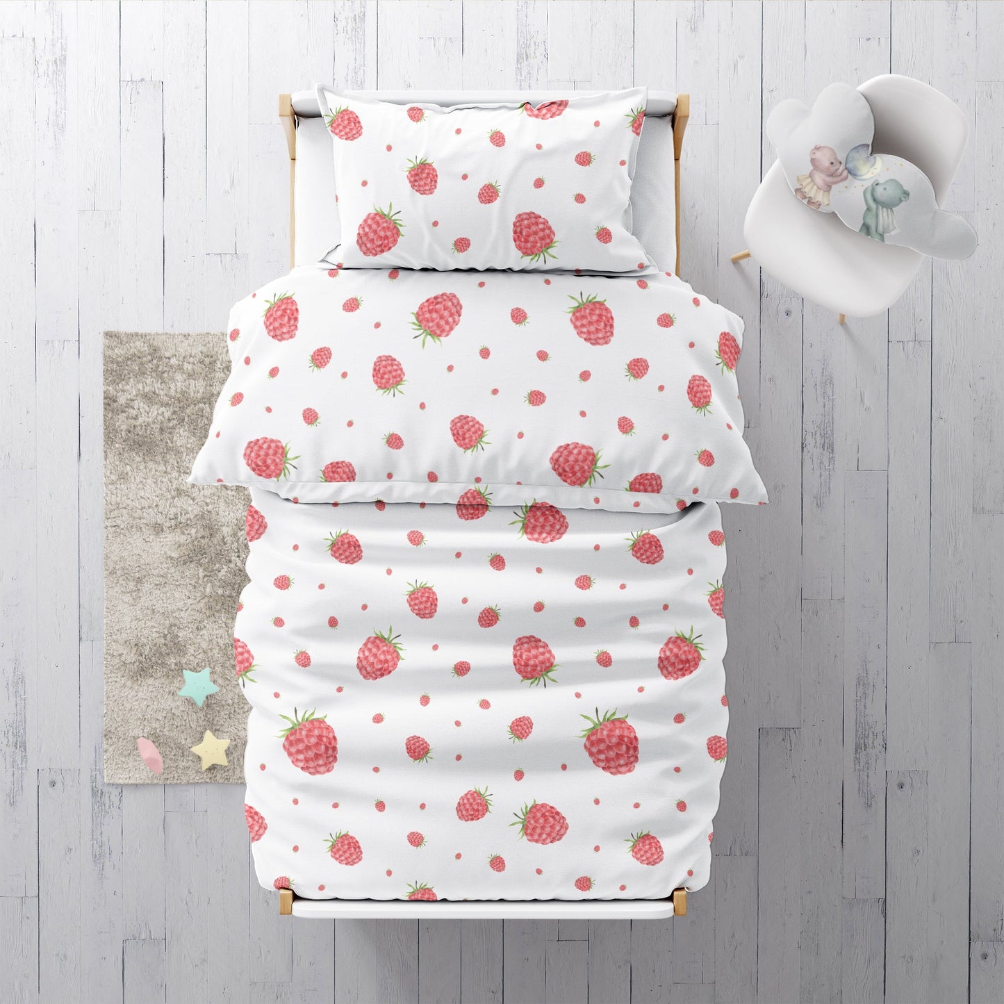 "Raspberries" Premium Children's Bedding