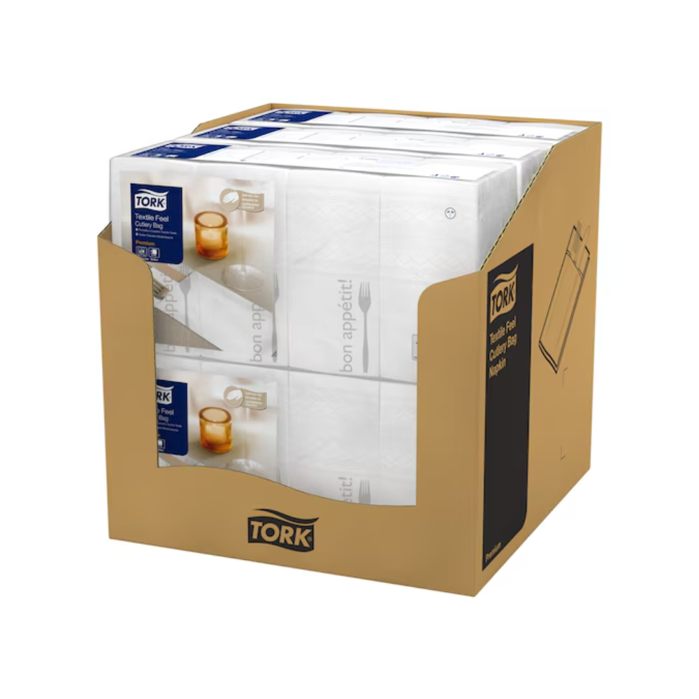 Tork 13662 Tork Soft Guten Appetit Bestecktasche | Karton (6 Packungen)