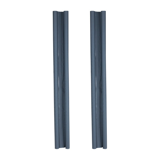 Zugluftstopper Doppeldichtung Türdichtung grau Energiesparend 2er SET 95 cm KÜRZBAR