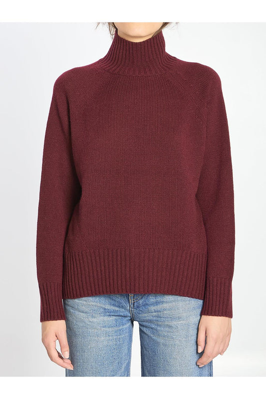Turtleneck in wool and cashmere