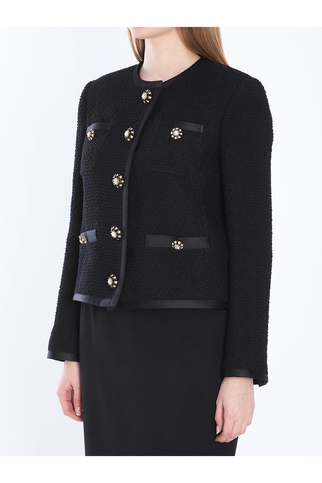 Tweed single-breasted jacket