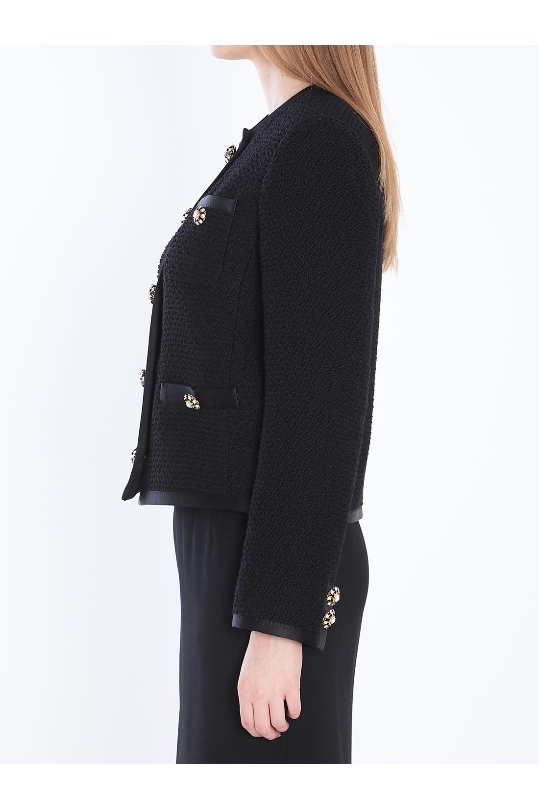 Tweed single-breasted jacket